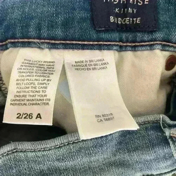 Lucky Brand Bridgette Skinny Button Fly  Radiant
Color 2/25 Ankle‎ - Picture 7 of 7